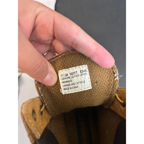 Timberland 6 Inch Waterproof Boots Wheat Nubuck Leather Shoes Womens Size 7.5 - Picture 8 of 8